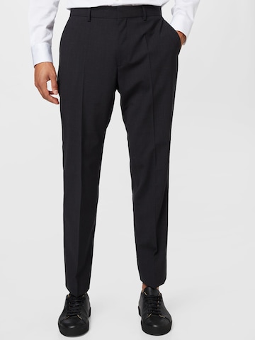 BOSS Black Normální Kalhoty s puky 'Lenon' – šedá: přední strana
