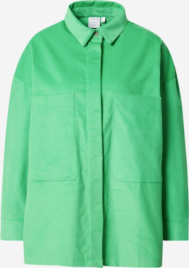JAN 'N JUNE Blouse 'UNA' in de kleur Groen, Productweergave