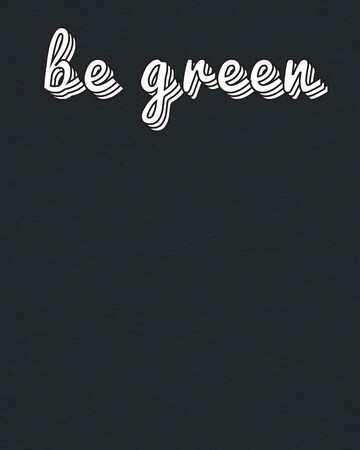 Maglietta 'Be green' di Watapparel in nero