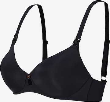 Noppies T-shirt Nursing Bra 'Honolulu' in Black: front