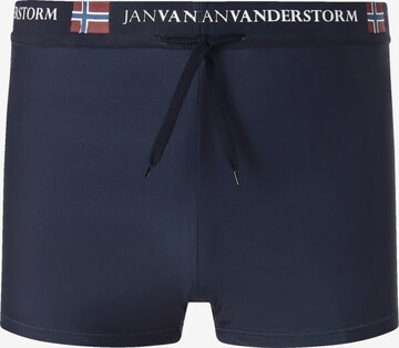 Jan Vanderstorm Swim Trunks ' Periander ' in Blue: front