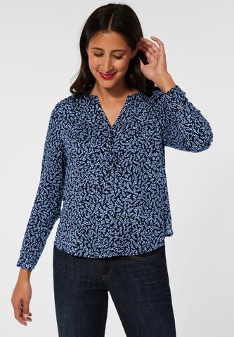 STREET ONE Blouse 'Bamika' in Blauw: voorkant