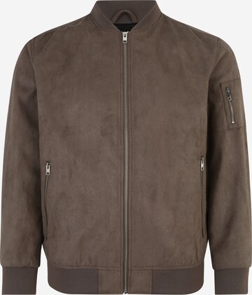 Veste mi-saison 'ROCKY' Jack & Jones Plus en gris : devant