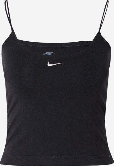 Nike Sportswear Top | črna / bela barva, Prikaz izdelka