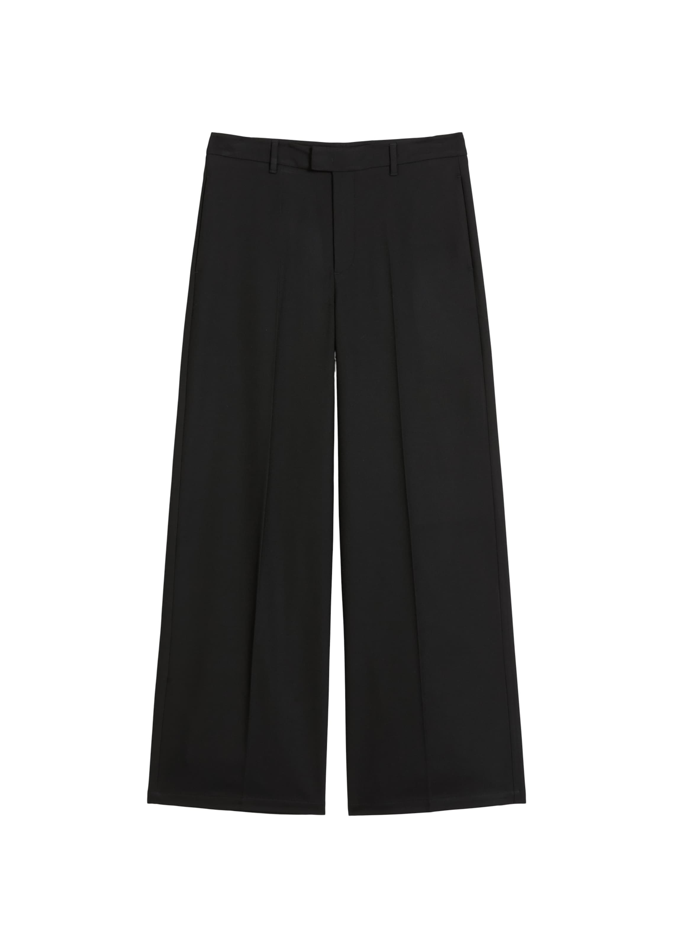 Marc O'Polo DENIM Loosefit Pantalon in Zwart: voorkant