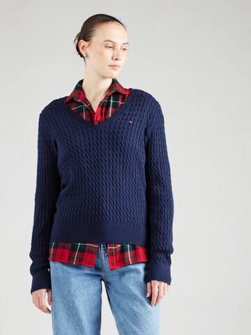 Pull-over 'Cable' TOMMY HILFIGER en bleu : devant