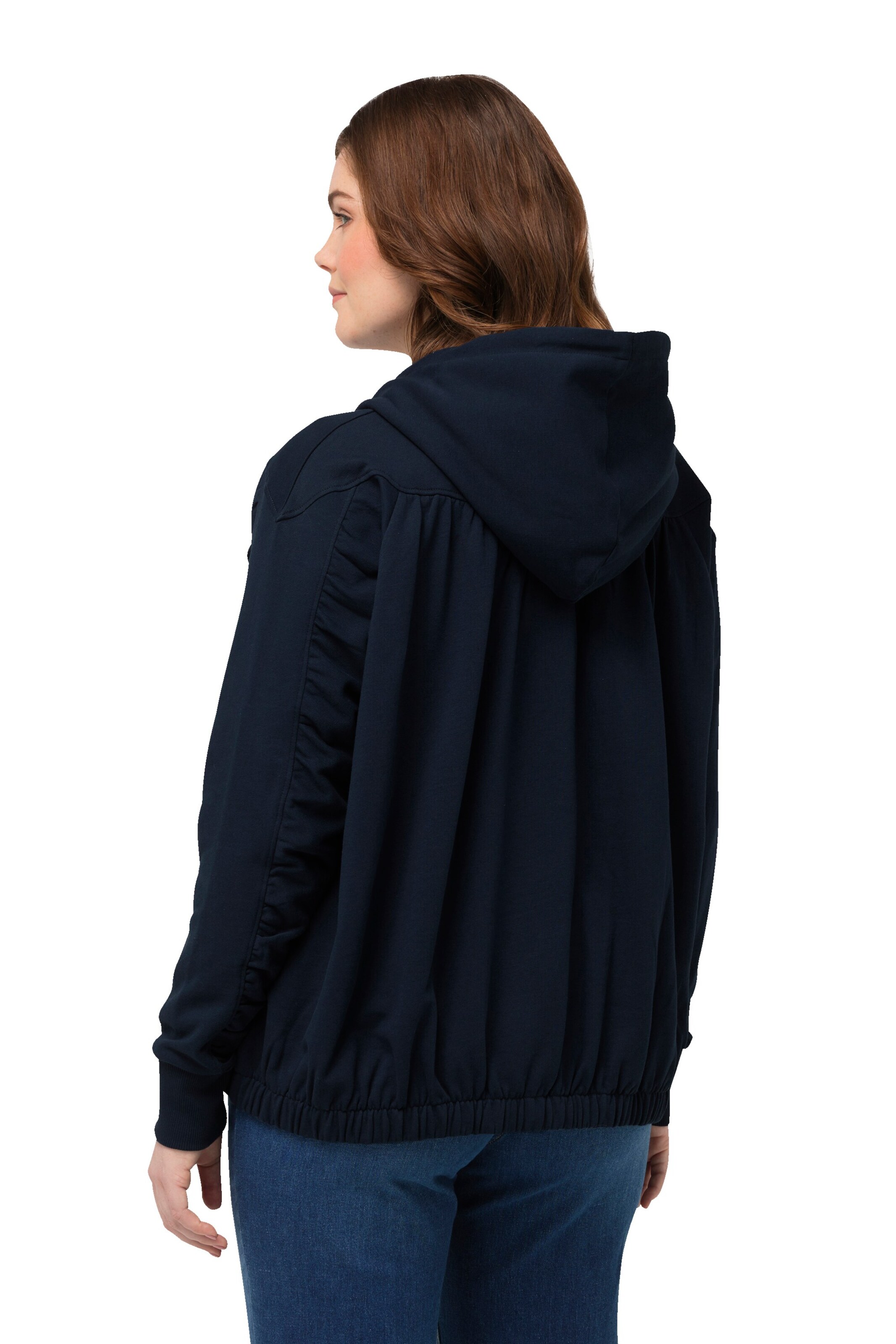 Ulla Popken Sweatjacke in Blau