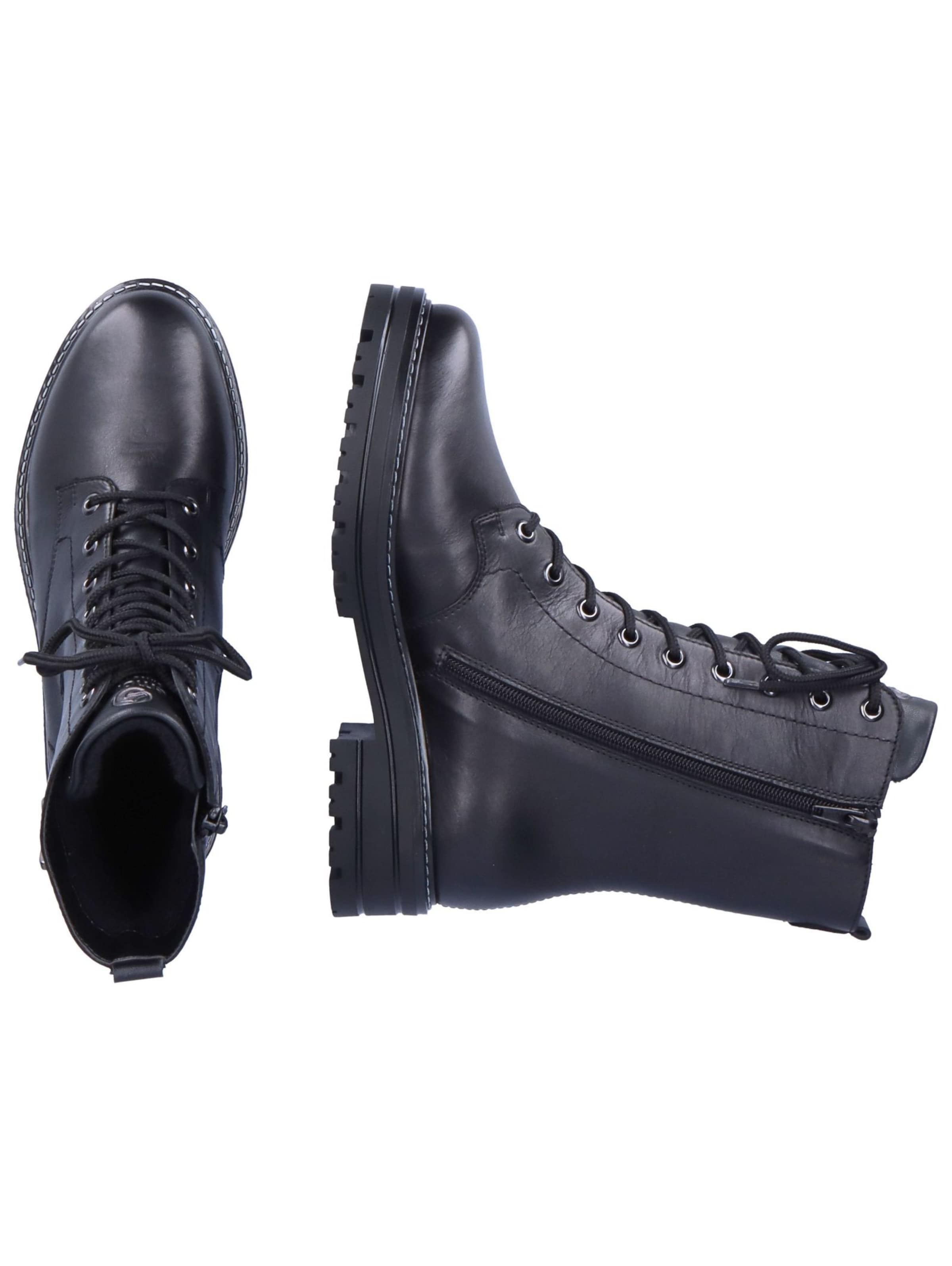 REMONTE Lace-up bootie in Black