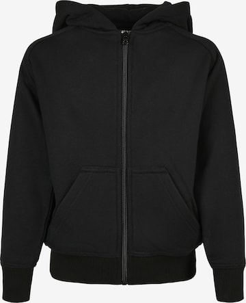 Urban Classics Zip-Up Hoodie in Black