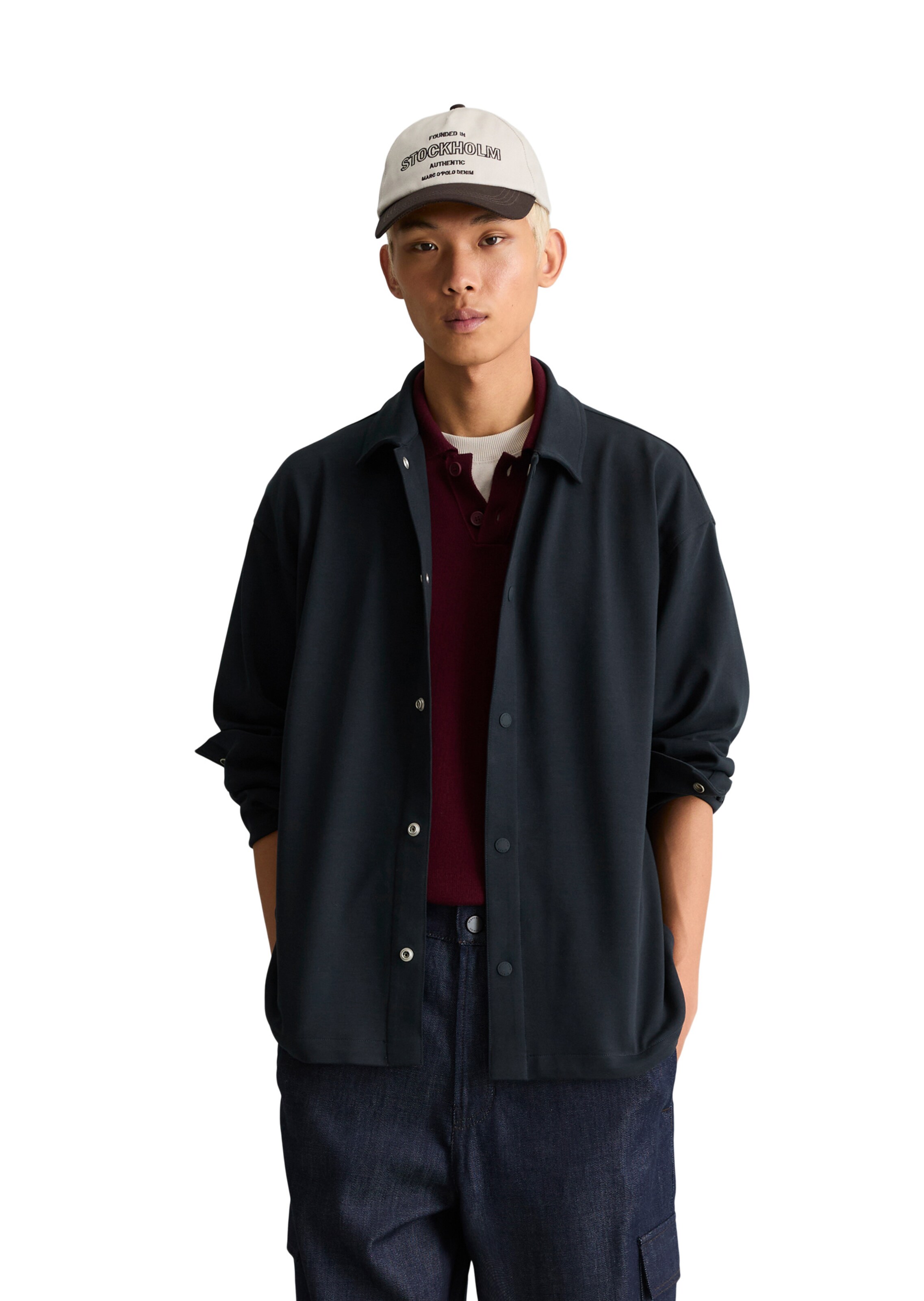 Marc O'Polo DENIM Regular Fit Hemd in Blau: Vorderseite