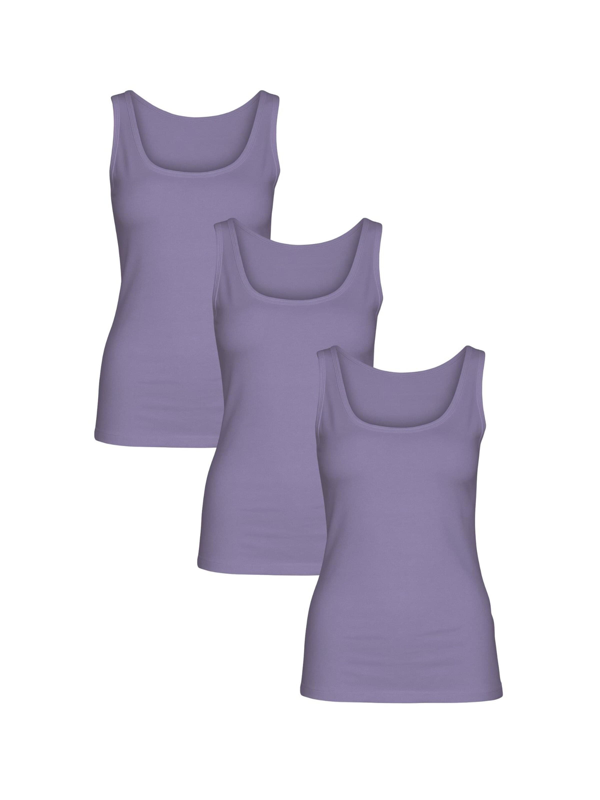 Maillot de corps 'BASIC MAX Tanktop 3er Pack' Maxte en violet : devant