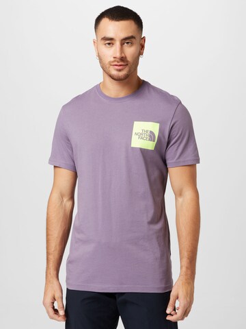 Coupe regular T-Shirt 'FINE' THE NORTH FACE en violet : devant