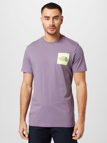 THE NORTH FACE - Ajuste regular Camiseta 'FINE' en lila: frente