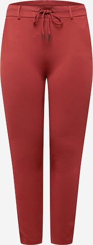 Pantalon ONLY Carmakoma en rouge : devant