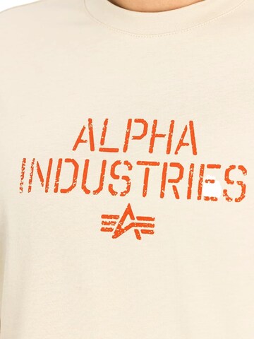 ALPHA INDUSTRIES Shirt in Beige