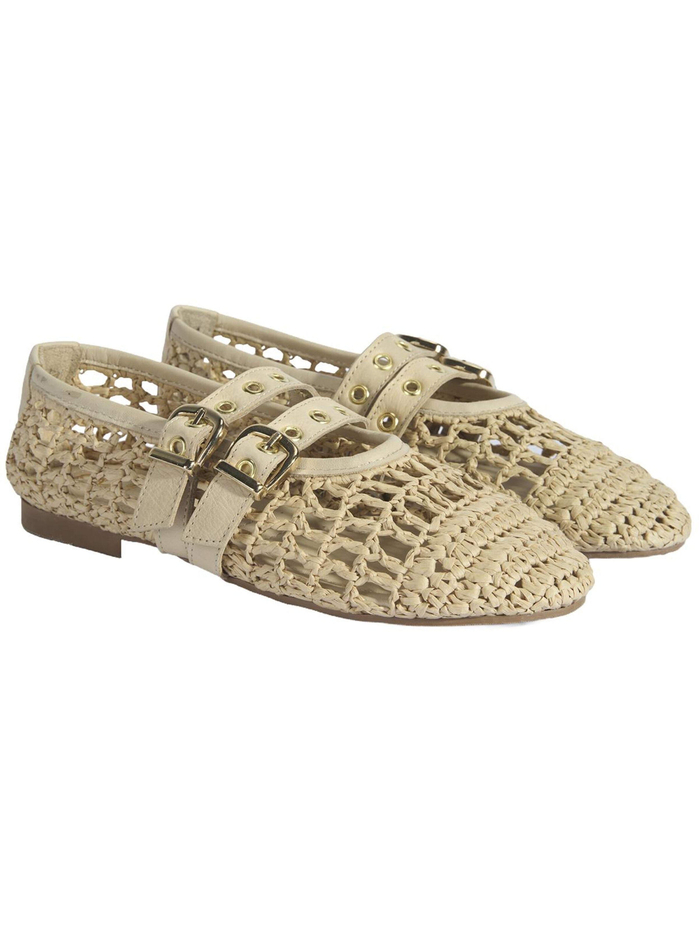 Desa Ballerina 'Ballettschuhe' in Beige: voorkant