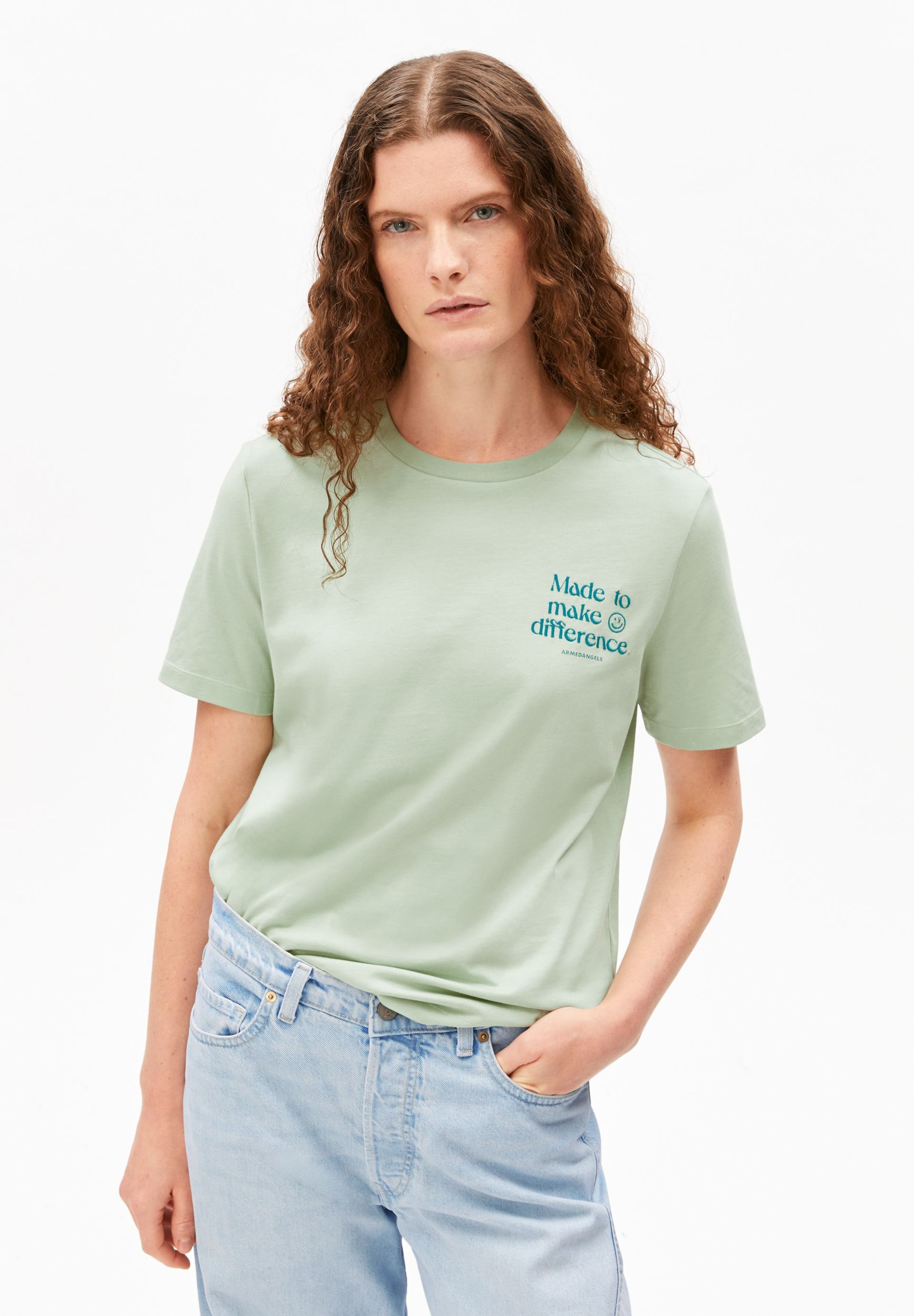 ARMEDANGELS Shirt in Green: front