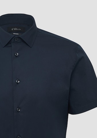 s.Oliver BLACK LABEL Regular fit Overhemd in Blauw