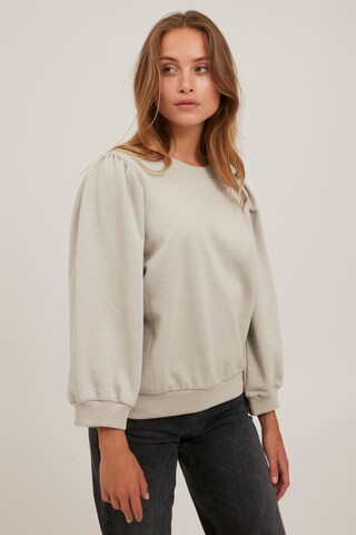 Sweat-shirt 'SOFIA' PULZ Jeans en beige : devant
