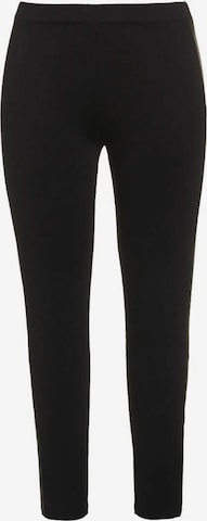 Ulla Popken Skinny Leggings 'Fake' - fekete: elől