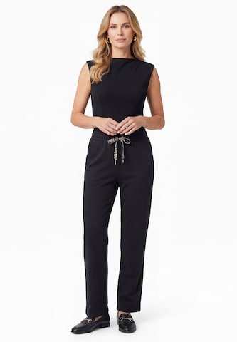 usha BLACK LABEL Loose fit Pants in Black