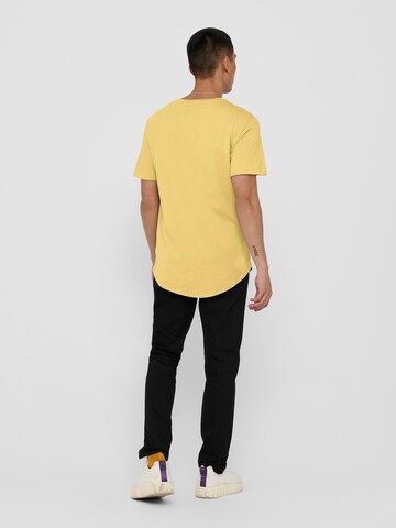 geltona Only & Sons Standartinis modelis Marškinėliai 'MATT'