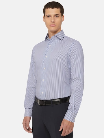 Boggi Milano Regular fit Business shirt in Blue: front