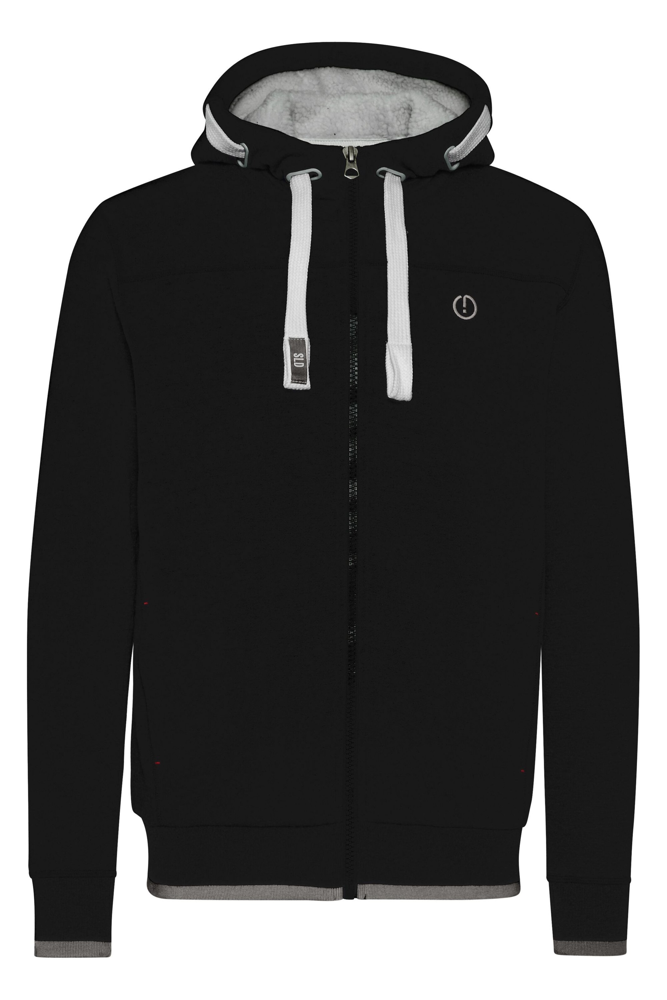 !Solid Sweatjacke 'Benjamin' in Schwarz: Vorderseite