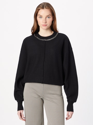 AllSaints Sweater in Black: front
