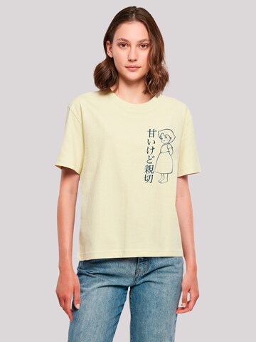 F4NT4STIC Shirt 'Heroes of Childhood Heidi Hello Heidi' in Geel: voorkant