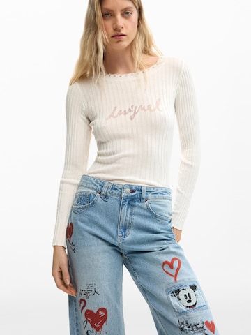 Desigual Loosefit Jeans 'Mickey Mouse' in Blauw