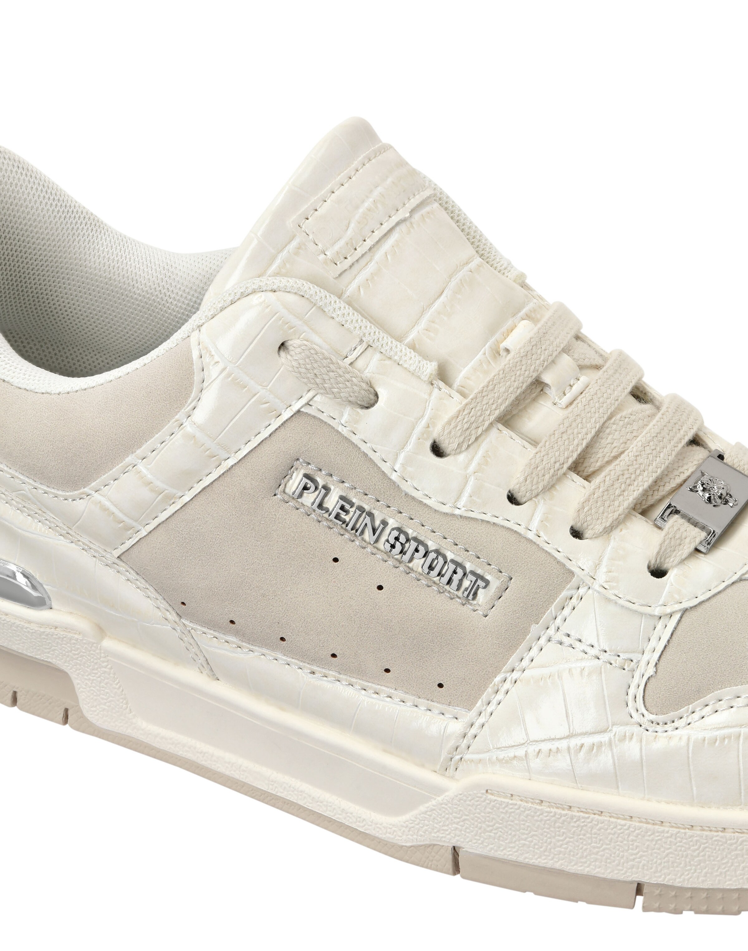 Baskets basses Plein Sport en blanc