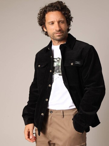 Deeluxe Regular fit Shirt 'ALINO' in Zwart: voorkant
