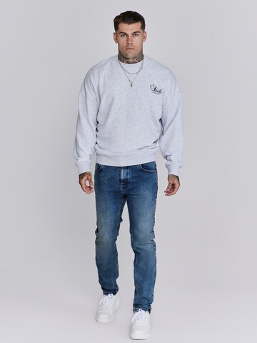 SikSilk Sweatshirt in Grijs: voorkant