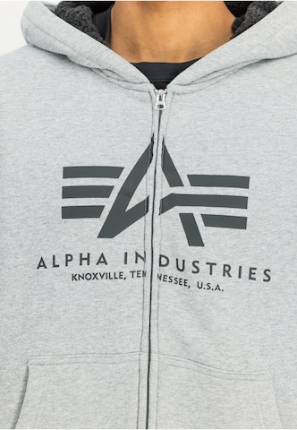 Veste de survêtement ALPHA INDUSTRIES en gris