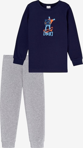 SCHIESSER Pyjama ' Boys World ' in Blau: Vorderseite