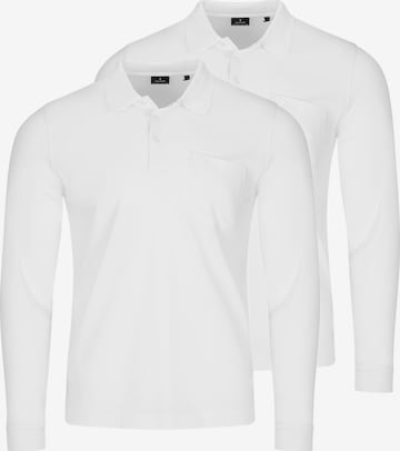 Ragman Shirt 'Basic' in White: front