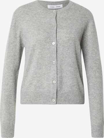 Samsøe Samsøe Gebreid vest 'Saboston' in Grijs: voorkant