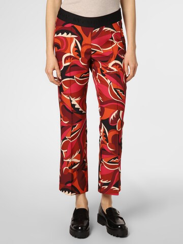 Cambio Regular Pleated Pants 'Ranee' in Red: front