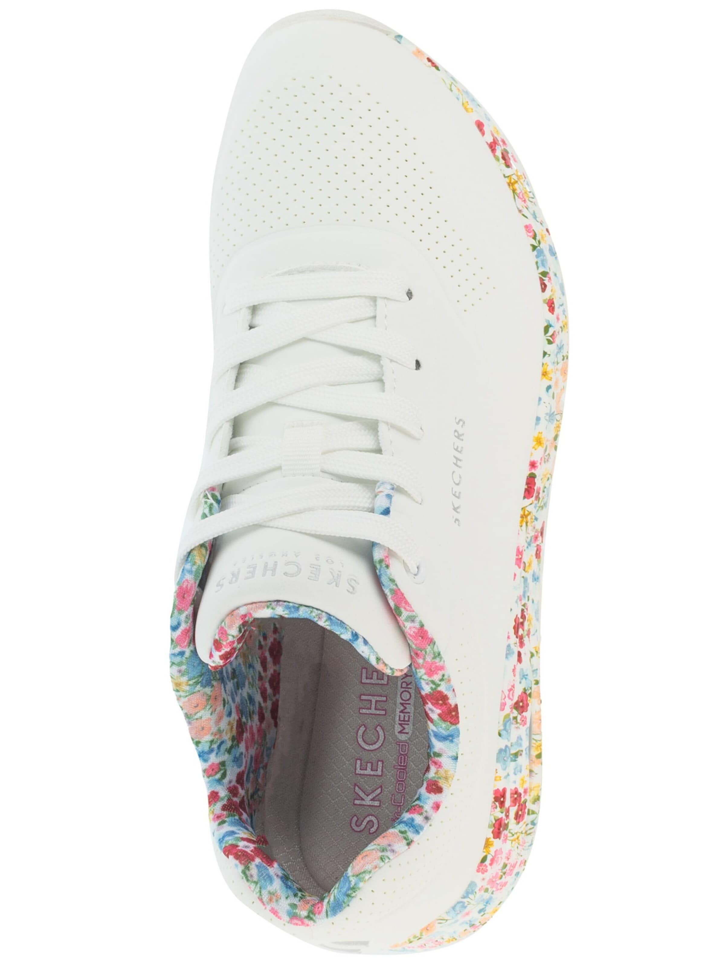 SKECHERS Slip-on 'Skechers Uno - Majestic Garden' in Wit