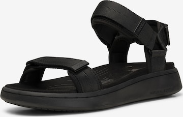 WODEN Sandals ' Line ' in Black: front