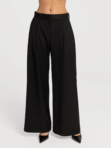 Regular Pantalon 'Estra' mandragora en noir