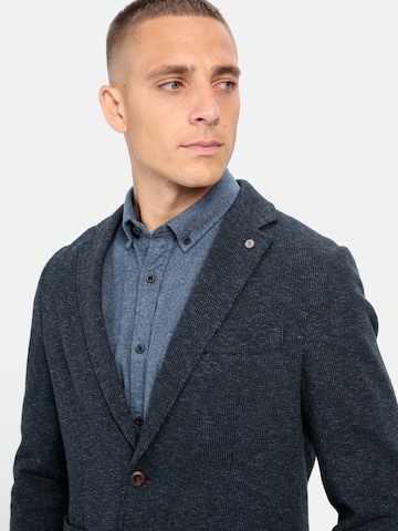 CAMEL ACTIVE Regular Fit 2-Knopf Sakko in melierter Optik in Blau