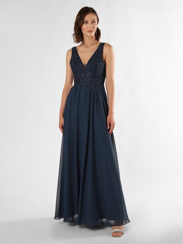Laona Avondjurk in Blauw: voorkant