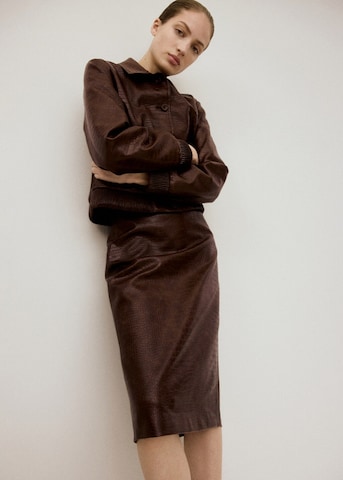 MANGO Skirt in Brown