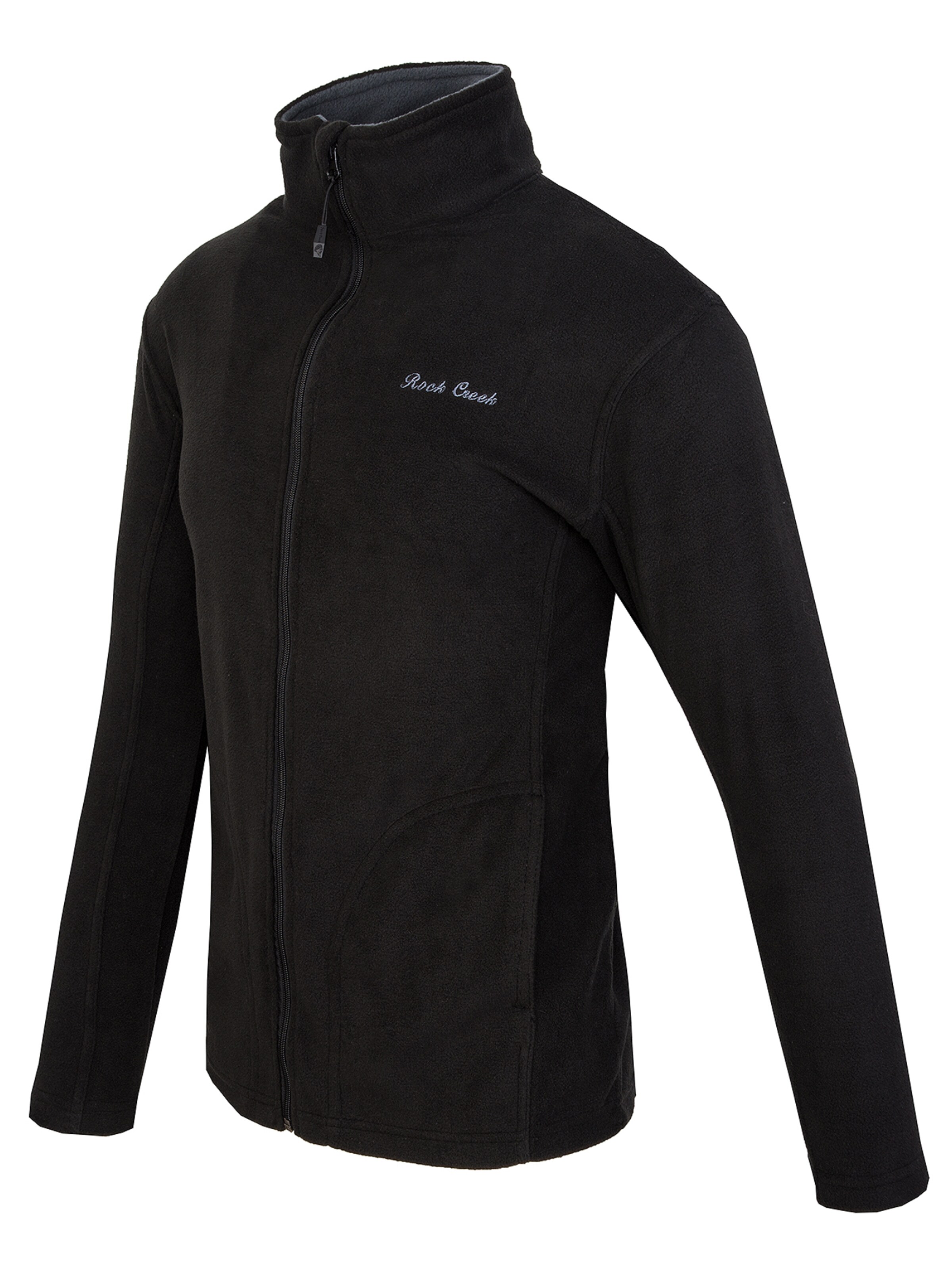 Rock Creek Fleecejacke in Schwarz