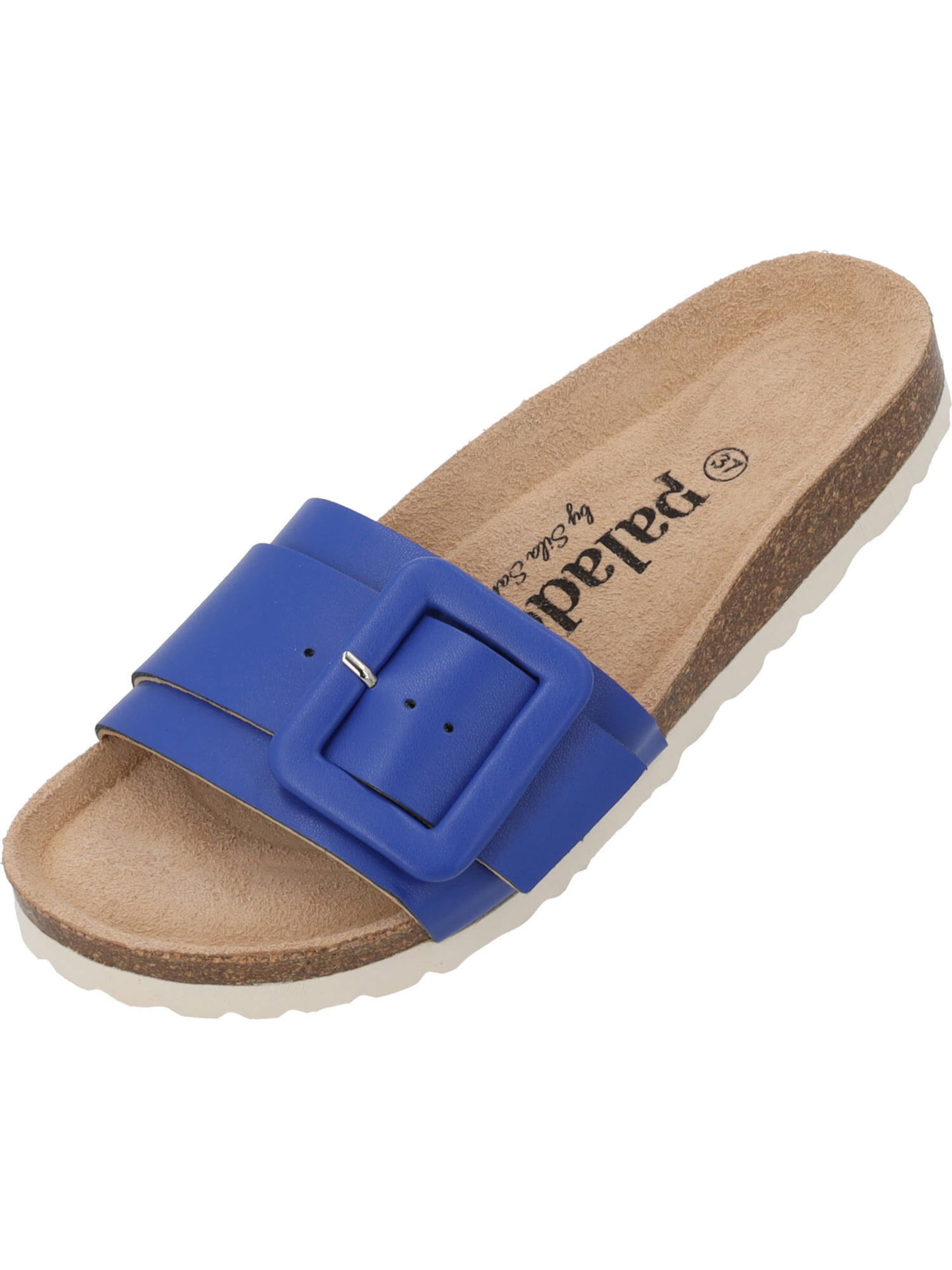 Saboți 'Arrus' de la Palado by Sila Sahin pe albastru: față