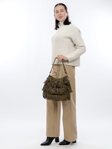 Borsa a sacco ' SFY Becky ' di Suri Frey in verde: frontale