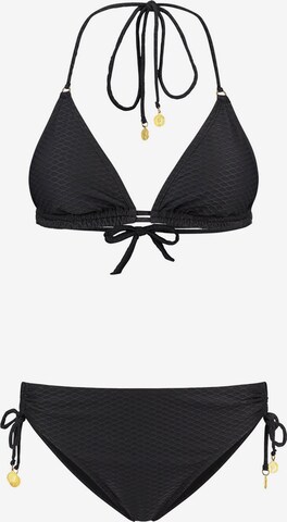 Shiwi Triangle Bikini 'LIZ' in Black: front