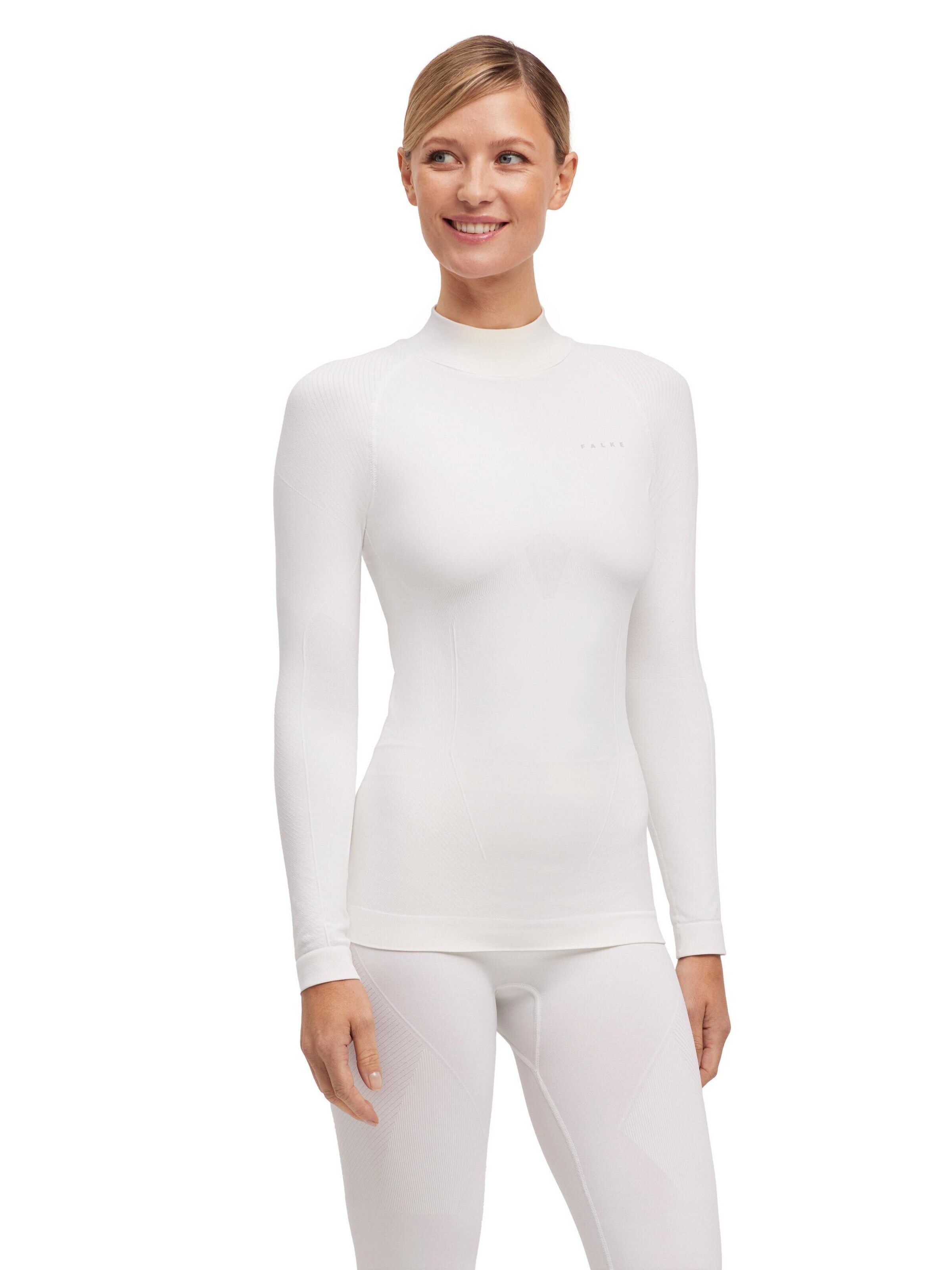 FALKE Base Layer in White: front